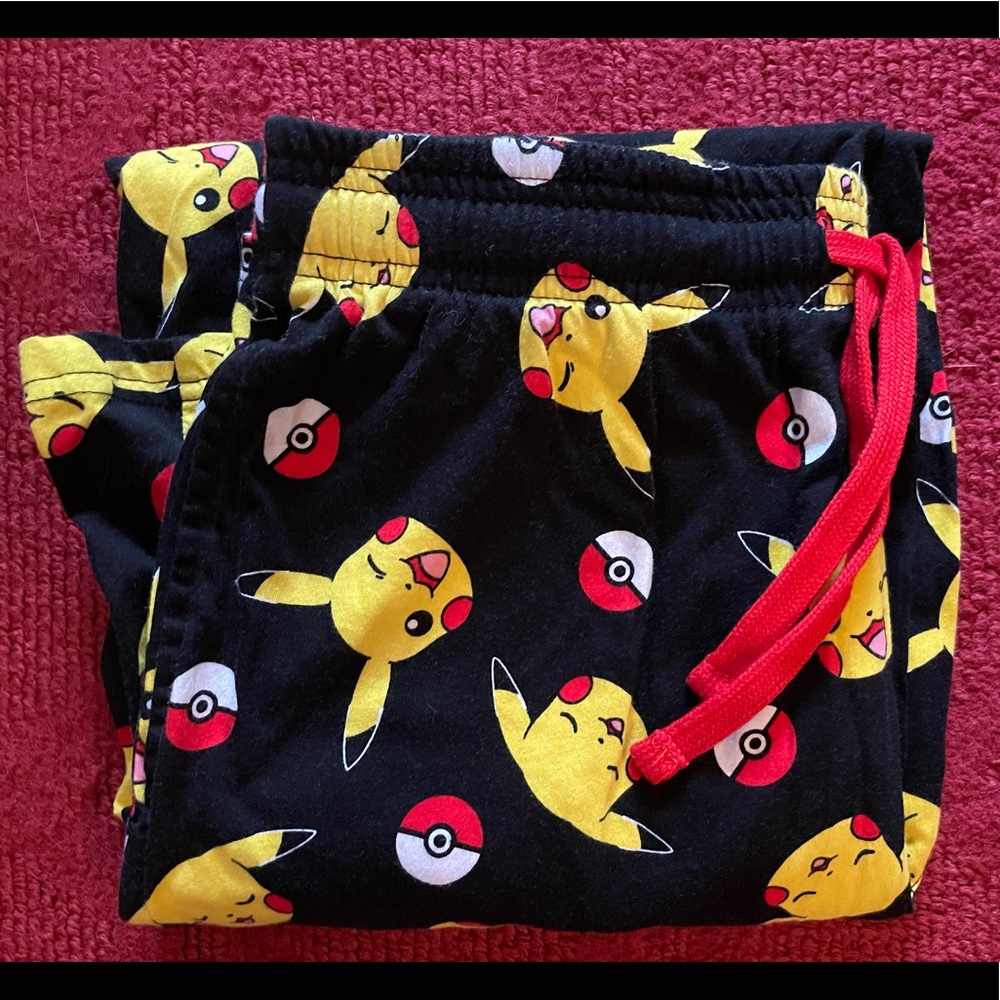 Pokemon Pikachu Pajama Pants S